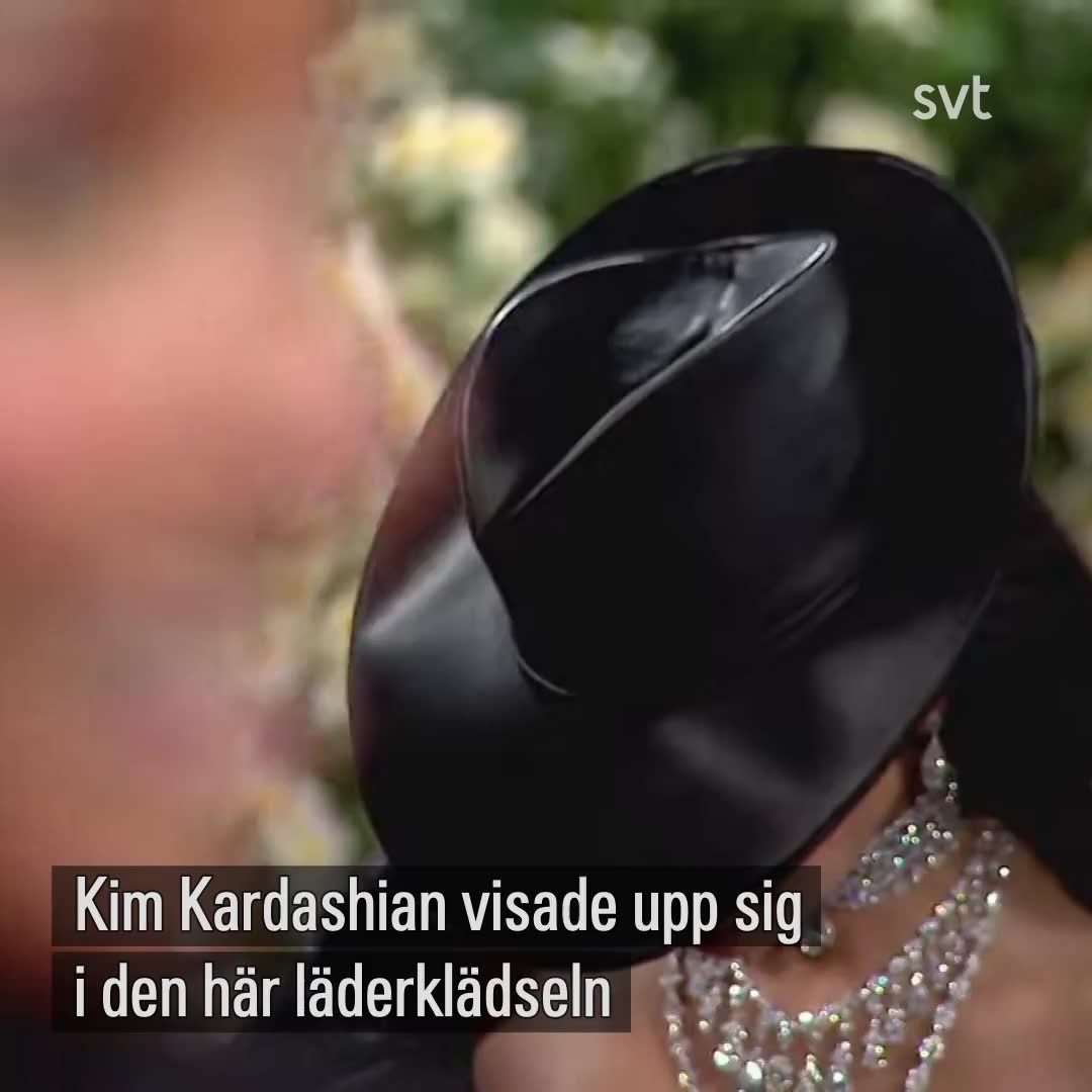 Kim Kardashians läderklänning